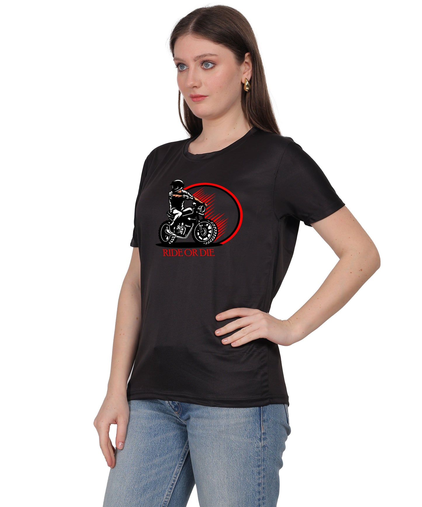 Ride or Die Motorcycle Graphic T-Shirt, Cotton, Short Sleeve, Regular Fit