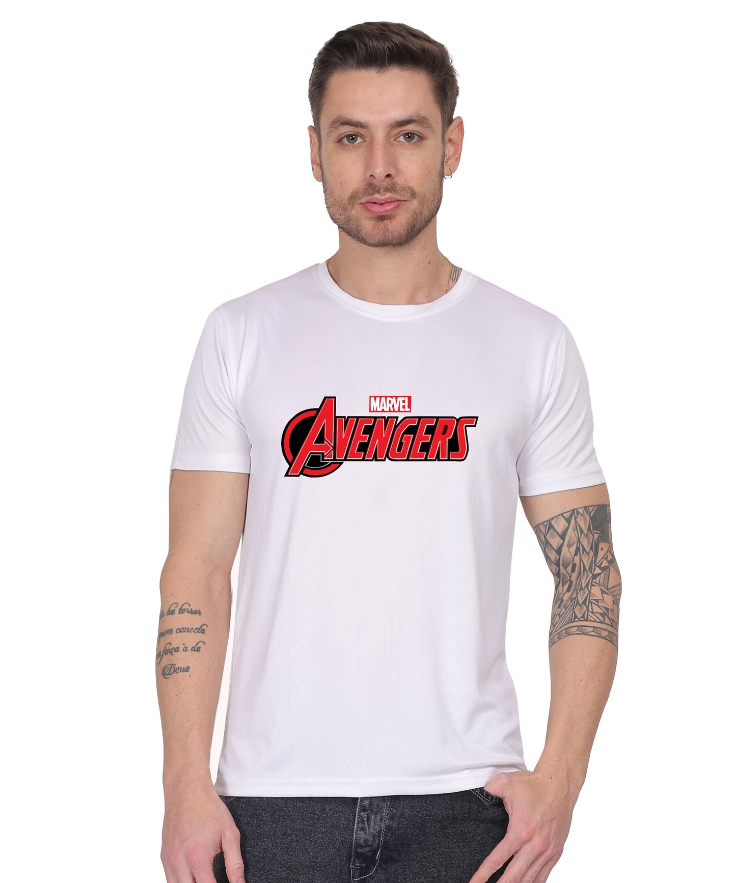 Love Graphic Print Cotton T-Shirt, Black, Round Neck, Short Sleeve, Casual Wear